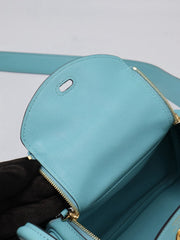 HERMES Mini Lindy - Bleu Atoll with Gold Hardware [Y]
