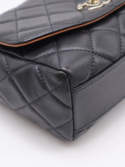 CHANEL 21P Quilted Lambskin Cocovado Ribbon Chain Flap Bag