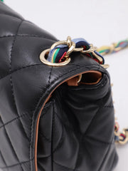 CHANEL 21P Quilted Lambskin Cocovado Ribbon Chain Flap Bag
