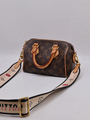 LOUIS VUITTON Speedy Bandouliere 20 - Black Strap