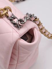 CHANEL 19 Quilted Flap Bag 26 - Pink with Gold Hardware