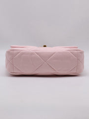CHANEL 19 Quilted Flap Bag 26 - Pink with Gold Hardware