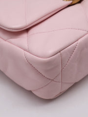 CHANEL 19 Quilted Flap Bag 26 - Pink with Gold Hardware
