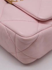 CHANEL 19 Quilted Flap Bag 26 - Pink with Gold Hardware