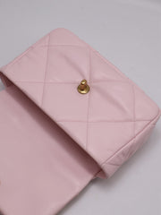 CHANEL 19 Quilted Flap Bag 26 - Pink with Gold Hardware