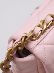 CHANEL 19 Quilted Flap Bag 26 - Pink with Gold Hardware