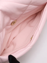 CHANEL 19 Quilted Flap Bag 26 - Pink with Gold Hardware