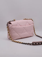 CHANEL 19 Quilted Flap Bag 26 - Pink with Gold Hardware