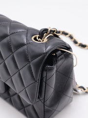 CHANEL Classic Rectangular Mini Flap Bag 20 - Black with Gold Hardware