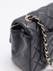 CHANEL Classic Rectangular Mini Flap Bag 20 - Black with Gold Hardware