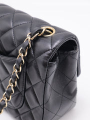 CHANEL Classic Rectangular Mini Flap Bag 20 - Black with Gold Hardware
