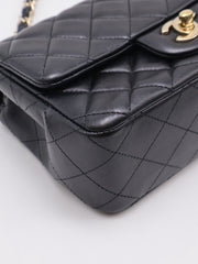 CHANEL Classic Rectangular Mini Flap Bag 20 - Black with Gold Hardware