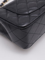 CHANEL Classic Rectangular Mini Flap Bag 20 - Black with Gold Hardware