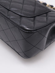 CHANEL Classic Rectangular Mini Flap Bag 20 - Black with Gold Hardware