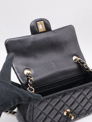 CHANEL Classic Rectangular Mini Flap Bag 20 - Black with Gold Hardware