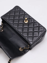 CHANEL Classic Rectangular Mini Flap Bag 20 - Black with Gold Hardware