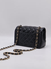 CHANEL Classic Rectangular Mini Flap Bag 20 - Black with Gold Hardware