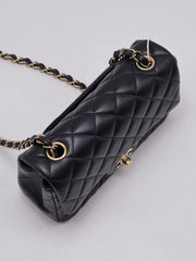 CHANEL Classic Rectangular Mini Flap Bag 20 - Black with Gold Hardware