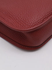 HERMES Mini Evelyne - Rouge H with Gold Hardware [B]
