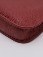 HERMES Mini Evelyne - Rouge H with Gold Hardware [B]