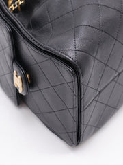 CHANEL 25 Hobo Bag Small -  Black with Gold Hardware
