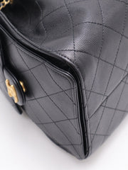 CHANEL 25 Hobo Bag Small -  Black with Gold Hardware