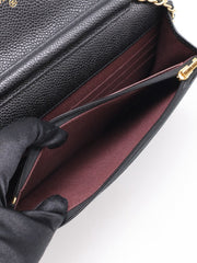 CHANEL Classic Grained Calfskin Wallet on Chain - Black with Gold Hardware [Series 31]