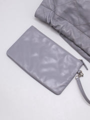 CHANEL 22 Handbag Medium - Grey with Silver Hardware