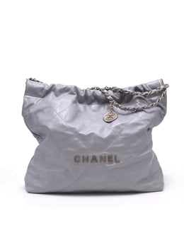 CHANEL 22 Handbag Medium - Grey with Silver Hardware