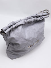 CHANEL 22 Handbag Medium - Grey with Silver Hardware