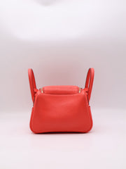 HERMES Mini Lindy - Rose Texas with Gold Hardware [Z]