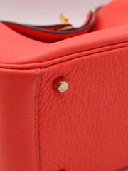 HERMES Mini Lindy - Rose Texas with Gold Hardware [Z]