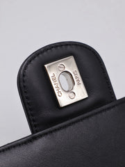 CHANEL Salzburg Chevron Backpack - Black with Silver Hardware [Series 22]