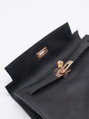 HERMES Kelly Danse II - Noir with Rose Gold Hardware [U]
