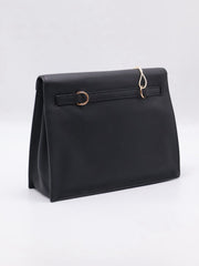 HERMES Kelly Danse II - Noir with Rose Gold Hardware [U]