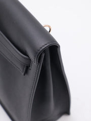 HERMES Kelly Danse II - Noir with Rose Gold Hardware [U]