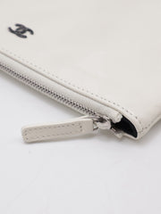 CHANEL 22 Handbag Small - White with Black Lettering