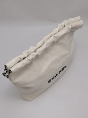 CHANEL 22 Handbag Small - White with Black Lettering