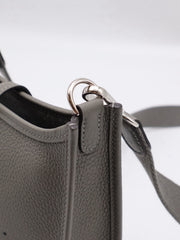 HERMES Mini Evelyne - Gris Meyer with Palladium Hardware [U]