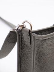 HERMES Mini Evelyne - Gris Meyer with Palladium Hardware [U]