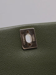 CHANEL Duma Backpack Small - Green with Gold Hardware