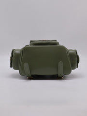 CHANEL Duma Backpack Small - Green with Gold Hardware