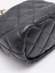 CHANEL 21S Pearl CC Drawstring Bucket Bag - Black with Gold Hardware [Series 31]