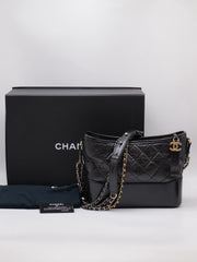CHANEL Gabrielle Hobo Bag - New Medium Black [Series 31]