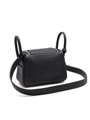 HERMES Mini Lindy - Noir with Gold Hardware