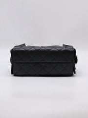 CHANEL 25 Mini Hobo Bag - Black with Gold Hardware