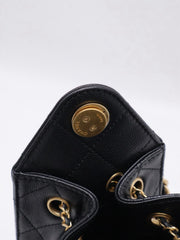 CHANEL 25 Mini Hobo Bag - Black with Gold Hardware
