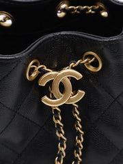 CHANEL 25 Mini Hobo Bag - Black with Gold Hardware