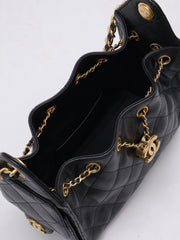 CHANEL 25 Mini Hobo Bag - Black with Gold Hardware