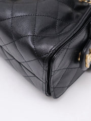 CHANEL 25 Mini Hobo Bag - Black with Gold Hardware